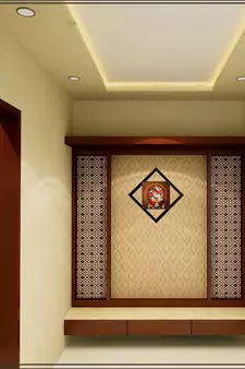Lord Ganesha With Chowki Satin Matt Texture UV Art Painting