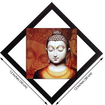 Peaceful Lord Buddha Satin Matt Texture UV Art Painting 2