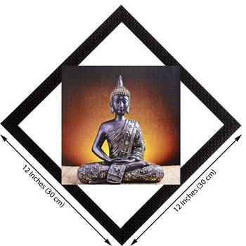 Meditating Pose Of Lord Buddha Satin Matt Texture UV Art Painting 2