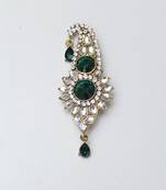 Green diamond brooch