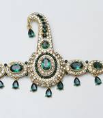 Green diamond brooch