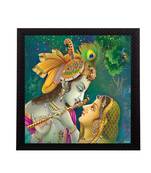 Abstract Radha Krishna Satin Matt Texture UV Art Painting