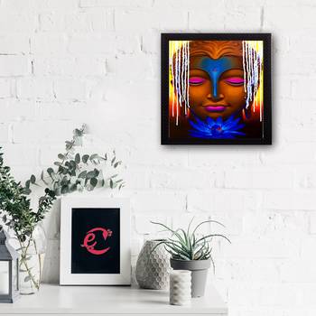 Laughing Buddha Design Satin Matt Texture UV Art Painting 2