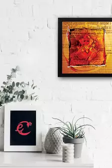 Lord Ganesha Textured UV Art Painting
