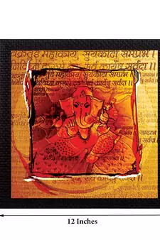 Lord Ganesha Textured UV Art Painting