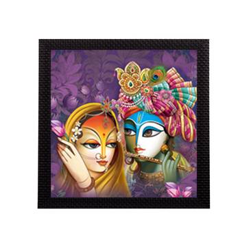 Abstract Radha Krishna Satin Matt Texture UV Art Painting 1