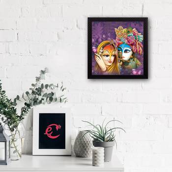 Abstract Radha Krishna Satin Matt Texture UV Art Painting 2