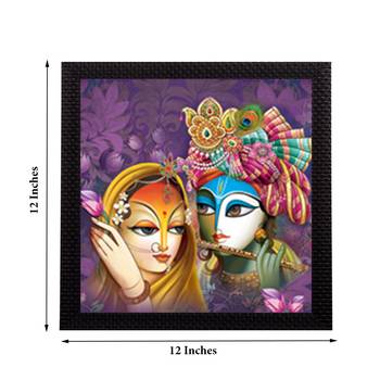 Abstract Radha Krishna Satin Matt Texture UV Art Painting 3