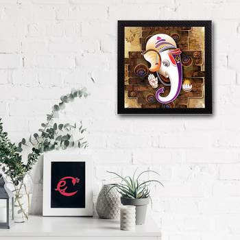 Lord Ganesha Satin Matt Texture UV Art Painting 2