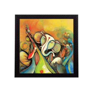 Lord Ganesha Satin Matt Texture UV Art Painting 1