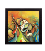 Lord Ganesha Satin Matt Texture UV Art Painting