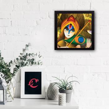 Lord Krishna Satin Matt Texture UV Art Painting 2