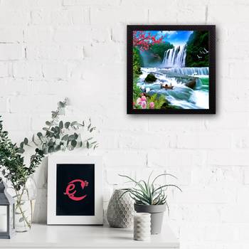 Waterfall View Satin Matt Texture UV Art Painting 1