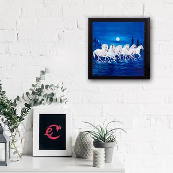 7 Running Lucky Horses Design Satin Matt Texture UV Art Painting 2