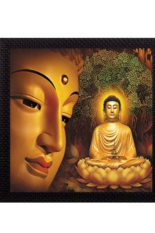 Laughing Buddha Design Satin Matt Texture UV Art Painting