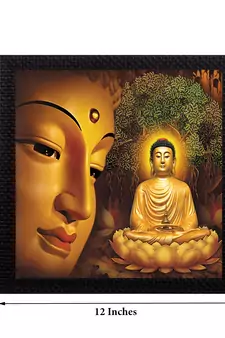 Laughing Buddha Design Satin Matt Texture UV Art Painting