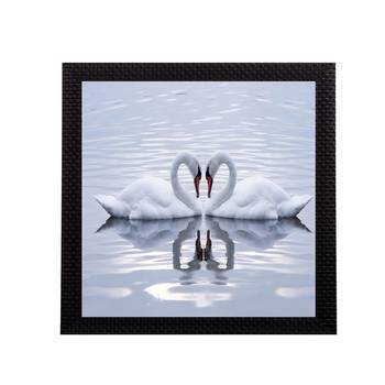 Beautiful Swan Matt Textured UV Art Painting 1