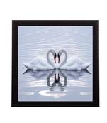 Beautiful Swan Matt Textured UV Art Painting