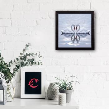 Beautiful Swan Matt Textured UV Art Painting 2