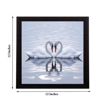 Beautiful Swan Matt Textured UV Art Painting 3