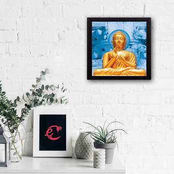 Laughing Buddha Design Satin Matt Texture UV Art Painting 2