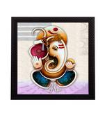 Lord Ganesha Satin Matt Texture UV Art Painting