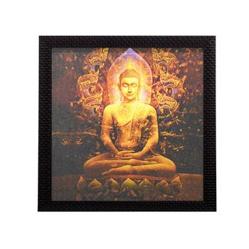 Laughing Buddha Design Satin Matt Texture UV Art Painting 1