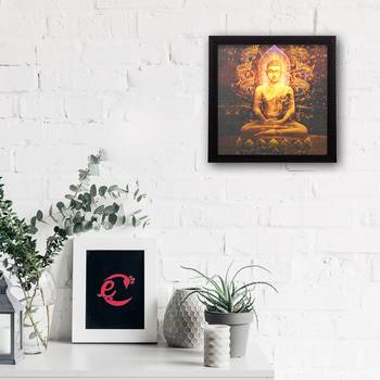 Laughing Buddha Design Satin Matt Texture UV Art Painting 2