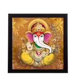 Lord Ganesha Satin Matt Texture UV Art Painting