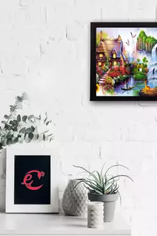 Scenary View Matt Textured UV Art Painting