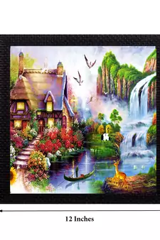 Scenary View Matt Textured UV Art Painting