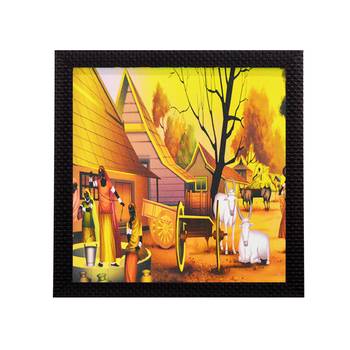 Village View Matt Textured UV Art Painting 1