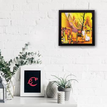 Village View Matt Textured UV Art Painting 2