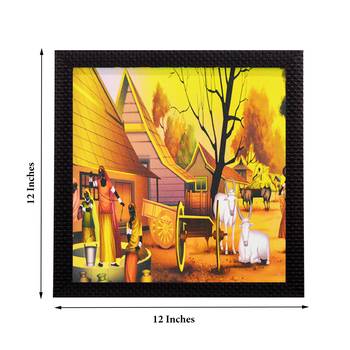 Village View Matt Textured UV Art Painting 3