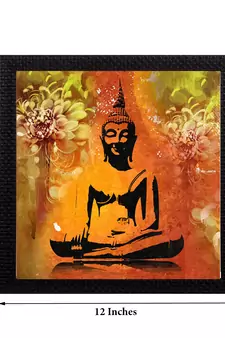 Laughing Buddha Design Satin Matt Texture UV Art Painting