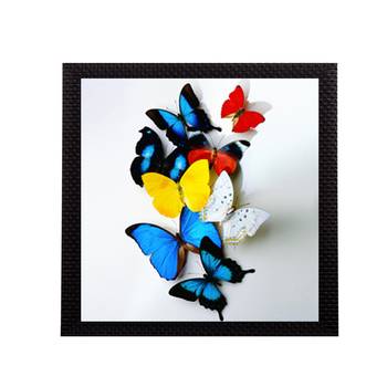 Beautiful Colored Butterfly Matt Textured UV Art Painting 1