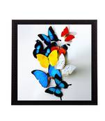 Beautiful Colored Butterfly Matt Textured UV Art Painting