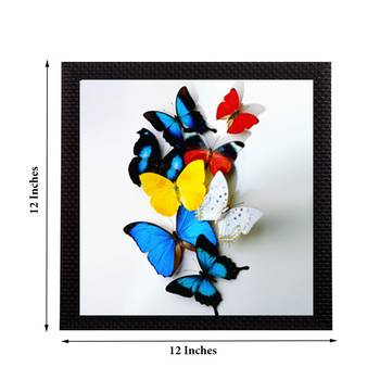 Beautiful Colored Butterfly Matt Textured UV Art Painting 3