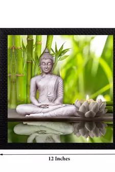 Laughing Buddha Design Satin Matt Texture UV Art Painting