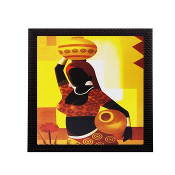 Village Lady Satin Matt Texture UV Art Painting 1