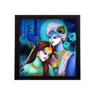 Abstract Radha Krishna Satin Matt Texture UV Art Painting 1