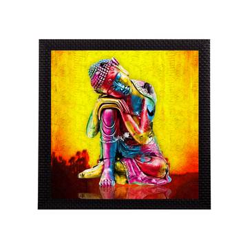 Laughing Buddha Design Satin Matt Texture UV Art Painting 1