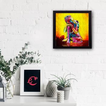 Laughing Buddha Design Satin Matt Texture UV Art Painting 2