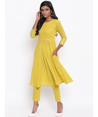 Yellow Gota Sleeve Kurta Set 2