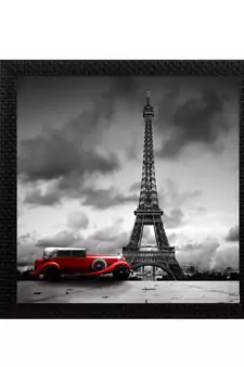 Effiel Tower Design Satin Matt Texture UV Art Painting