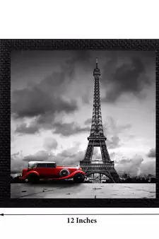 Effiel Tower Design Satin Matt Texture UV Art Painting