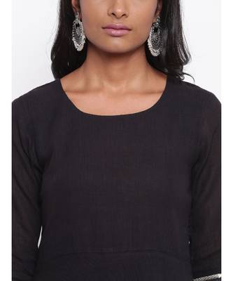 Black Gota Sleeve Kurta Set 6