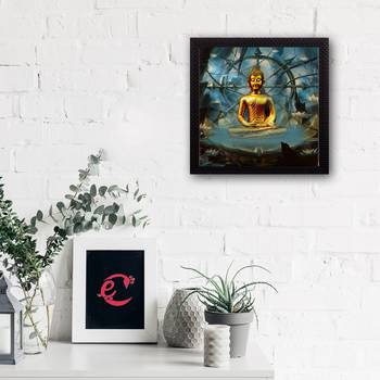 Laughing Buddha Design Satin Matt Texture UV Art Painting 2