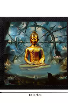 Laughing Buddha Design Satin Matt Texture UV Art Painting