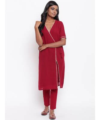 Maroon Gota Angrakha Set 1